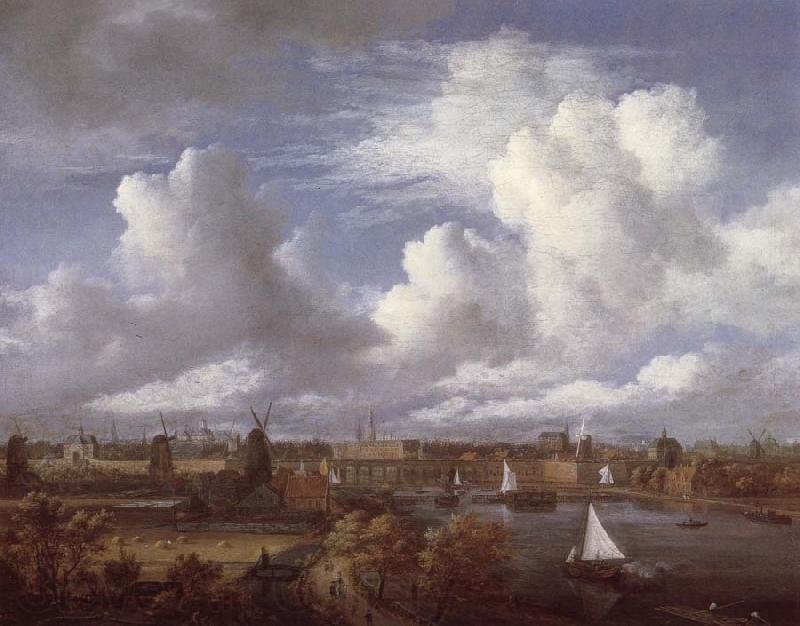 Jacob van Ruisdael Panoramic View of the Amstel Looking towards Amsterdam France oil painting art